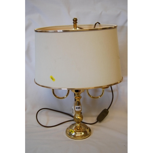 225 - BRASS TWIN BRANCH TABLE LAMP