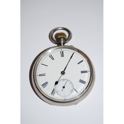 391 - SILVER CASED POCKET WATCH BY J.J. JACKSON OF NOTTINGHAM (CHESTER 1895)