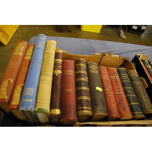 468 - 2 VOLUMES PUNCH 1926 AND 27, 2 VOLUMES CHAMBERS JOURNAL 1890, 1899, ETC