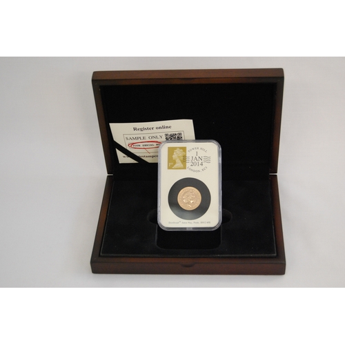 5 - 2014 UK GOLD SOVEREIGN, 7.98g, ISSUE NUMBER A250154, NO CERTIFICATE