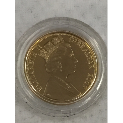 50 - GIBRALTAR DIAMOND WEDDING ANNIVERSARY GOLD SOVEREIGN, 7.98g, PROOF, LIMITED EDITION 292