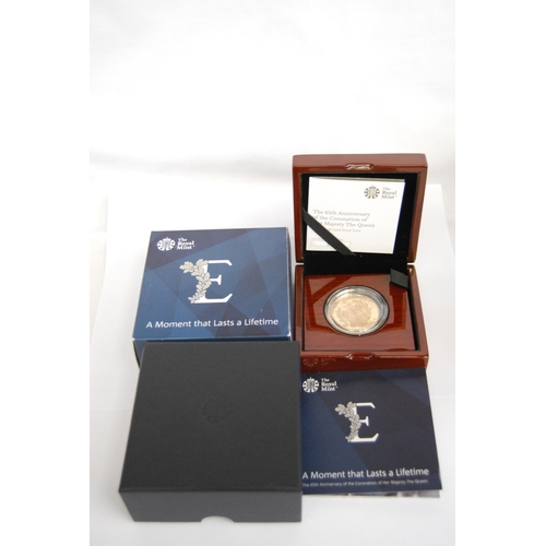 50 - 2018 65TH ANNIVERSARY OF H.M QUEEN ELIZABETH II CORONATION UK, 39.95g, GOLD £5 COIN, PROOF (543 OF 6... 