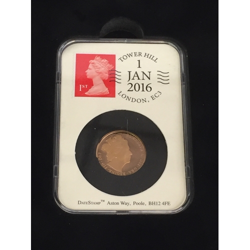 2 - THE 2016 UNITED KINGDOM 2 COIN GOLD SET COMPRISING 2016 22CT GOLD PROOF SOVEREIGN (7.98g) AND 2016 2... 