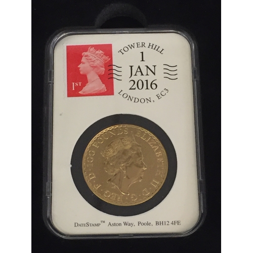 2 - THE 2016 UNITED KINGDOM 2 COIN GOLD SET COMPRISING 2016 22CT GOLD PROOF SOVEREIGN (7.98g) AND 2016 2... 