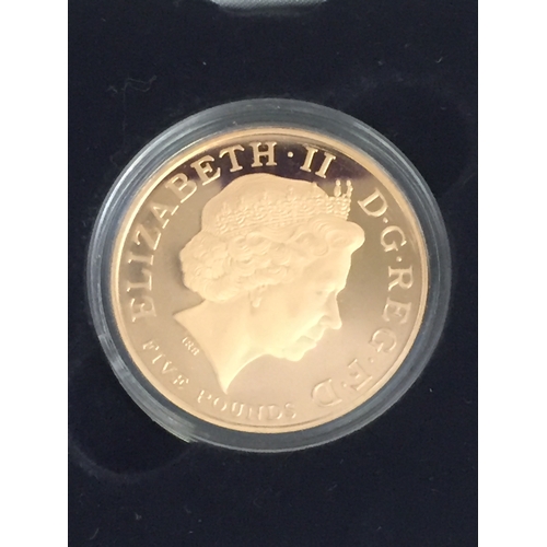 11 - 2006 HER MAJESTY QUEEN ELIZABETH II UK 80TH BIRTHDAY 22CT GOLD £5 COIN, 39.94g (No. 288 of 2750)