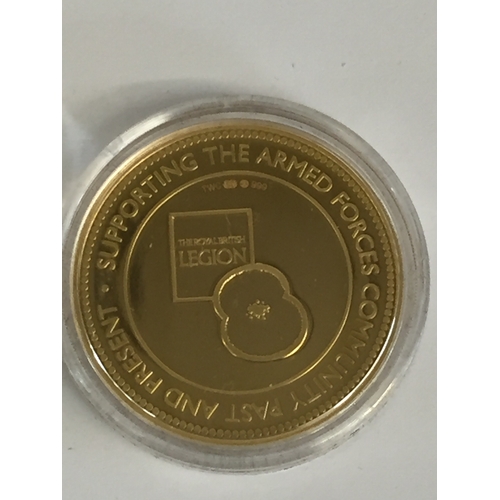 45 - 2020 75TH ANNIVERSARY VICTORY IN EUROPE PROOF UK GOLD COMMEMORATIVE (8 OF 30) 999/1000, 35.0g