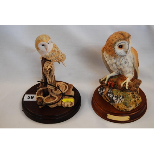 59 - ROYAL DOULTON BARN OWL AND BORDER FINE ARTS BARN OWL