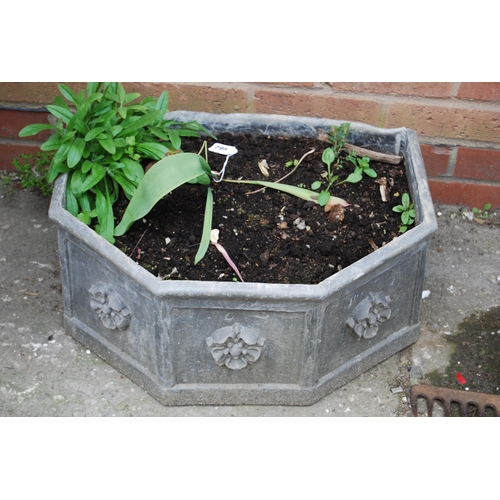 795 - SHAPED LEAD GARDEN TROUGH