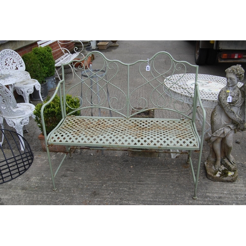 808 - IRONWORK GARDEN 2 SEATER BENCH