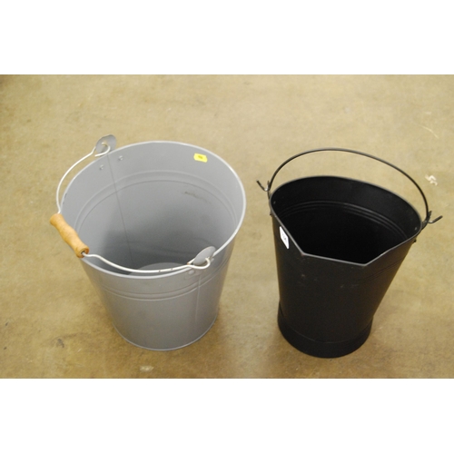 134 - 2 METAL BUCKETS