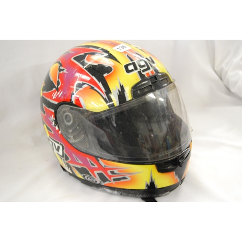 136 - AGV CRASH HELMET