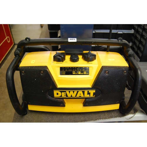 465 - DEWALT SITE RADIO