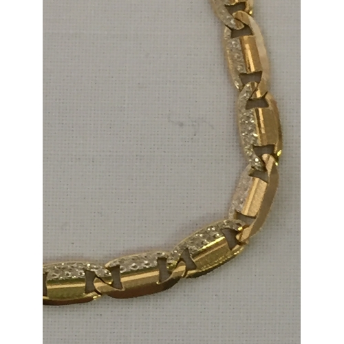 1 - CONTINENTAL GOLD BRACELET MARKED 750 (7.1g)