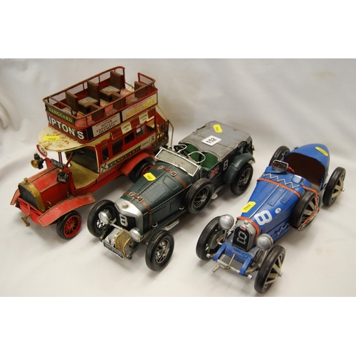 152 - 2 MODEL TIN PLATE CARS & BUS