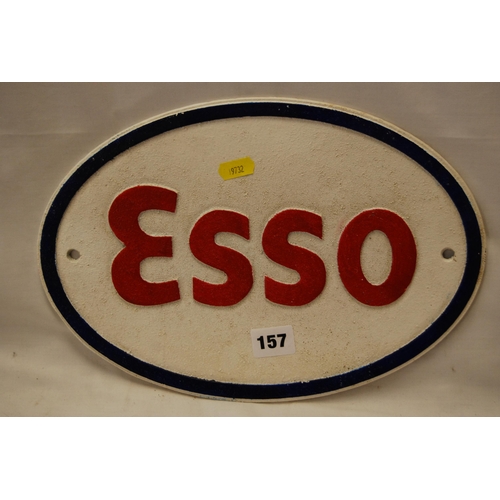 157 - CAST IRON ESSO SIGN