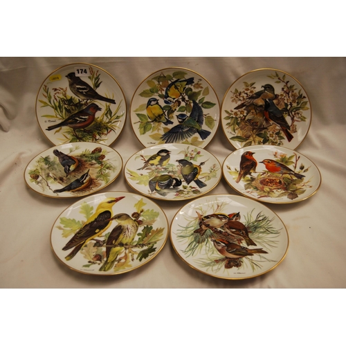 174 - SET OF 8 WWF WILD LIFE COLLECTORS PLATES