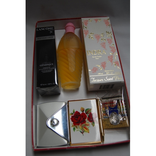 2 - STRATTON LADIES NOTEPAD, LANCOME GENIFIQUE PERFUME, ETC