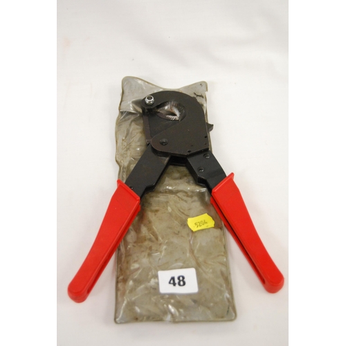 48 - PAIR OF MAUN RATCHET CABLE CUTTERS