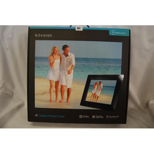 61 - KM VISION DIGITAL PHOTO FRAME