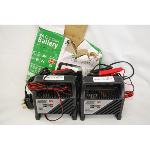 68 - 2 MAYPOLE COMPACT BATTERY CHARGERS