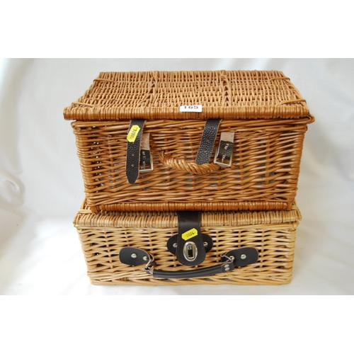 165 - 2 SMALL BASKET WORK HAMPERS