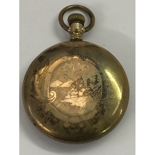 340 - WALTHAM GENTS OPEN FACE POCKET WATCH