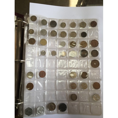 379 - COIN ALBUM OF FOREIGN COINS (127 IN TOTAL)