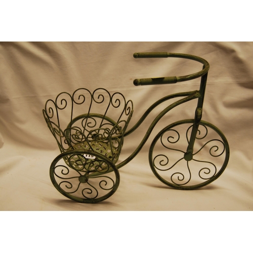 115 - WIRE WORK TRICYCLE PLANTER