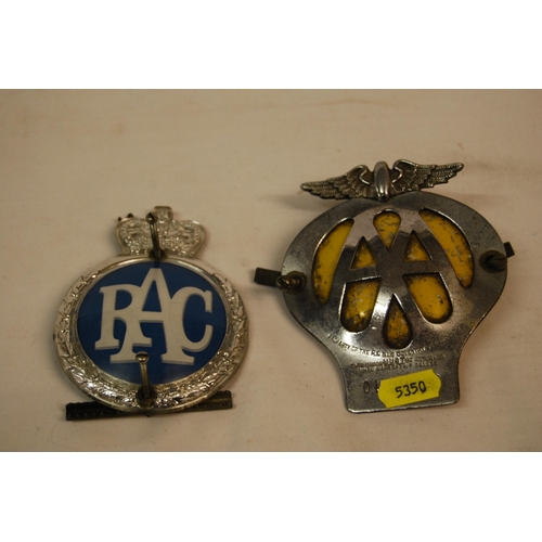 199 - AA CAR BADGE & RAC CAR BADGE