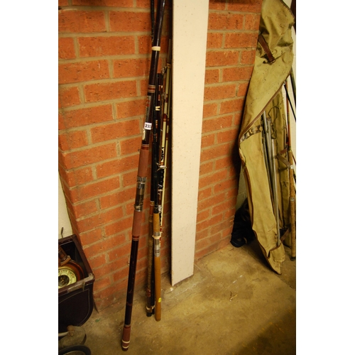 233 - 4 VARIOUS FISHING RODS