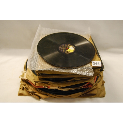 244 - QUANTITY OF 78 RPM RECORDS