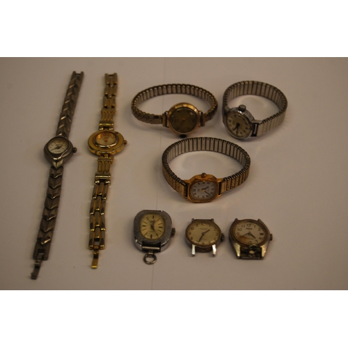 321 - 8 VARIOUS LADIES WRISTWATCHES