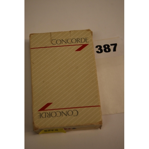 387 - PAIR OF CONCORDE PLAYING CARDS