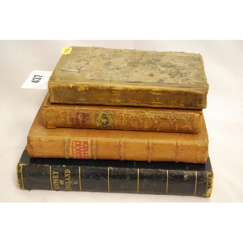 437 - 1 VOUME HISTORY OF ENGLAND BY N TINDAL 1757, 1 VOLUME AN EXRACT ABRIDGMENT OF THE STATUTES 1720, 1 V... 