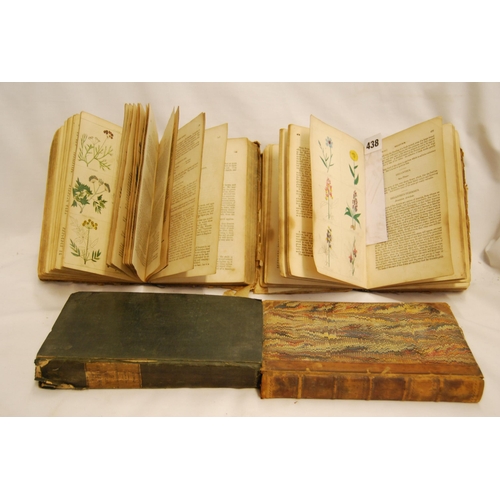 438 - 2 VOLUMES THE ENCYCLOPEDIA OF BOTANY c1850, 1 VOLUME ENGLISH FLORA 1833, 1 VOLUME BRITISH FLORA 1831