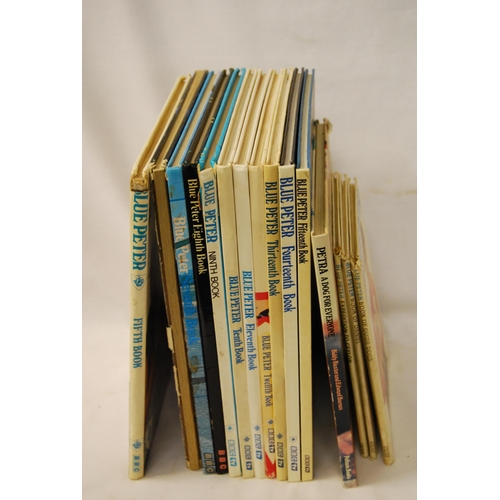 446 - QUANTITY OF BLUE PETER ANNUALS & BOOKS