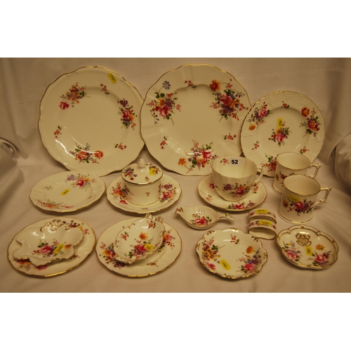 52 - 20 PIECES OF ROYAL CROWN DERBY 