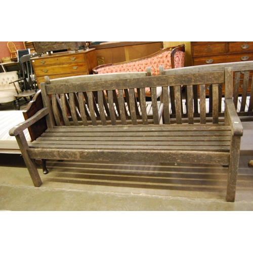 675 - 4 SEATER SLATTED GARDEN BENCH