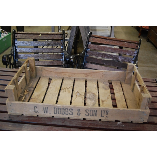 678 - WOODEN SLATTED POTATO CRATE