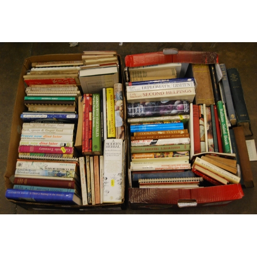 126 - 2 BOXES OF COOKERY BOOKS