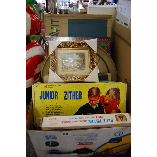 88 - BLUE PETER JIGSAW, JUNIOR ZITHER, ETC