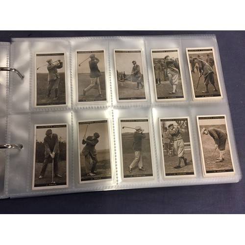 370 - ALBUM OF 8 SETS OF CIGARETTE CARDS INCLUDING CARRERAS, CHURCHMANS, OGDENS, PLAYESR & WILLS