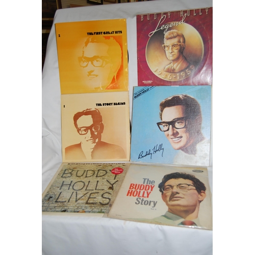 117 - 7 BUDDY HOLLY LPs & 1 BOXED SET