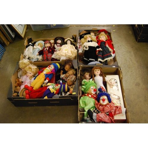 120 - 4 BOXES OF MODERN DOLLS