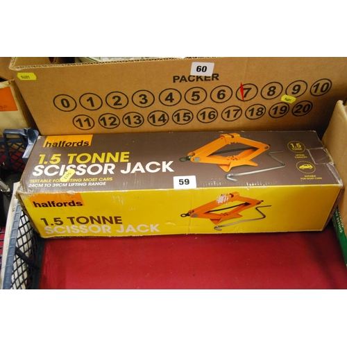 59 - 1.5 TON SCISSOR JACK