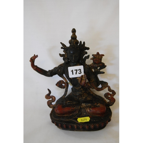 173 - BRONZE FIGURE OF TARA BUDDHA