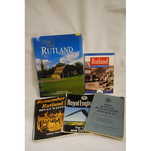 149 - THE ROYAL ENGINEERS JOURNAL 1970 & 3 RUTLAND BOOKS