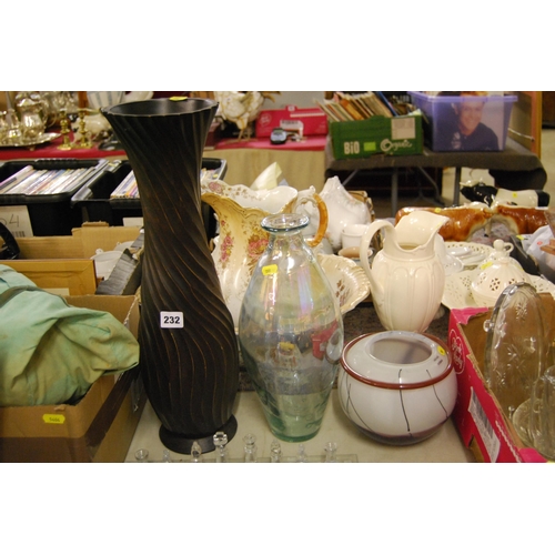 232 - 3 VARIOUS VASES