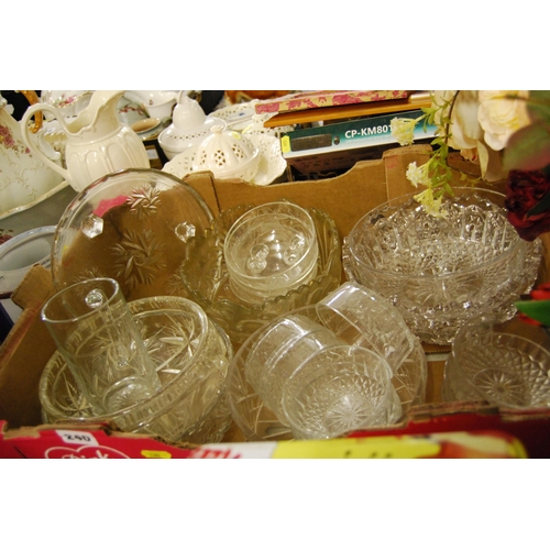 240 - QUANTITY OF GLASS WARE