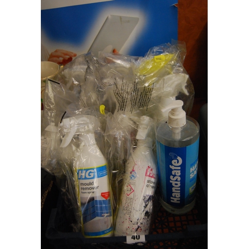 40 - QUANTITY OF KITCHEN CLEANER SPRAY PRODUCTS